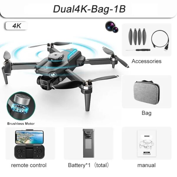 SG109 PRO DUAL CAMARA BRUSHLESS DRONE