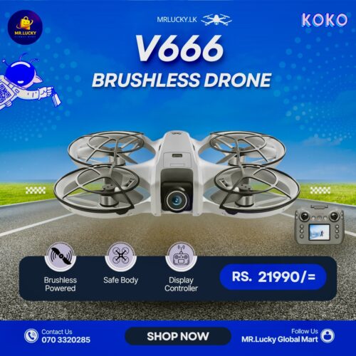 V666 BRUSHLESS SMART DRONE DISPLAY REMOTE